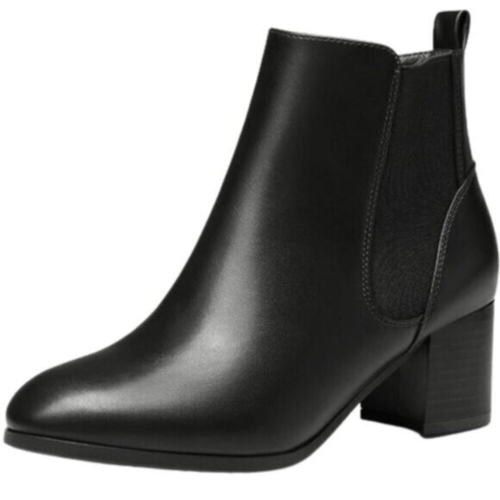DREAM PAIRS Women’s Chelsea Boots Chunky Block Heel Ankle Bootie Size 6